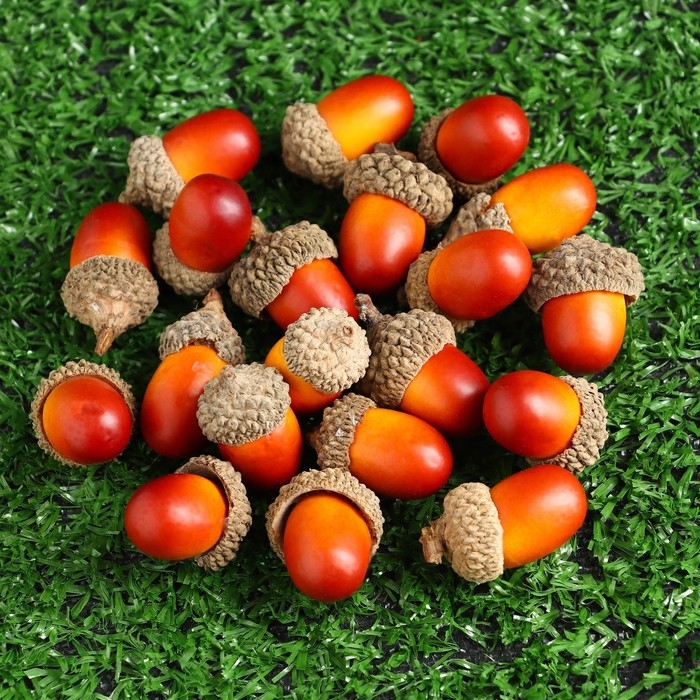 Декор Декор "Желуди" 3х2см, в наборе 20шт