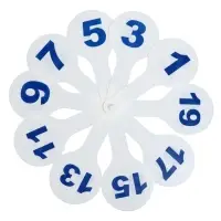 Набор веер-касс, гласные, согласные, цифры от 1 до 20, Calligrata, гибкие, 3 штуки, пакет с европодвесом, МИКС