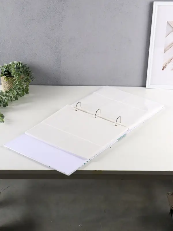 Фотоальбом "Обнимашки" 400ф 10X15см, ПП карм., пер-т 3-кольца. зеленый