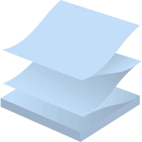 Стикеры Z-сложения ATTACHE с клеев.краем Z-блок 76х76 голубой 100л