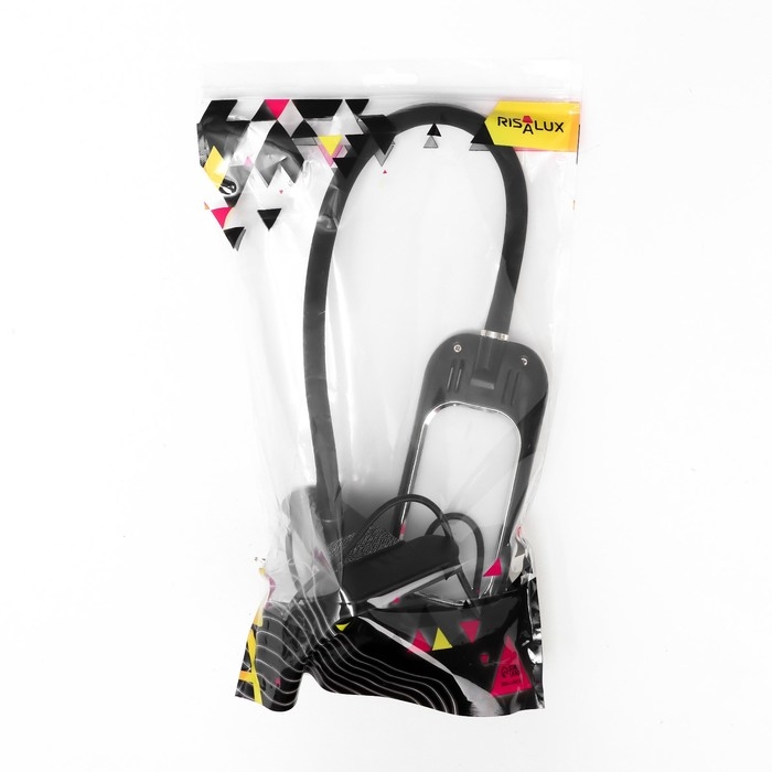 Настольная лампа "Лисен" LED 5Вт 3000-6000К USB черный  6,5х29х35 см RISALUX