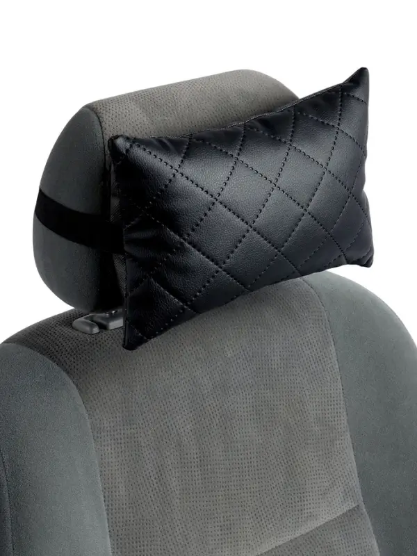 Подушка на подголовник автомобиля, набор 2 шт,  черный Подушка на подголовник автомобиля, набор 2 шт,  черный