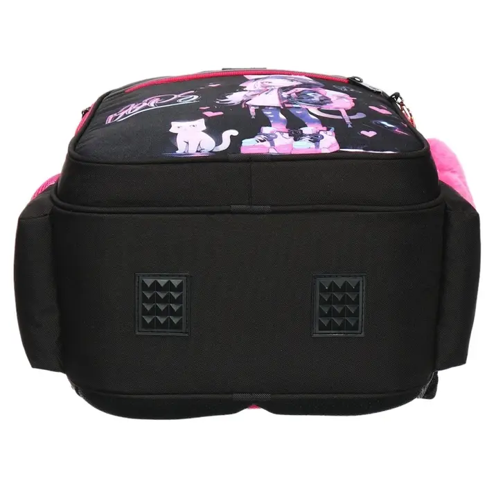 Рюкзак школьный, 40×33×19 см, эргономичная спинка, Stavia «Аниме», чёрный/фиолетовый Рюкзак школьный, 40×33×19 см, эргономичная спинка, Stavia «Аниме», чёрный/фиолетовый