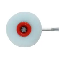 Валик ЛОМ, поролон, 100 мм, рукоятка d=6 мм, D=16 мм, 2 запасных шубки