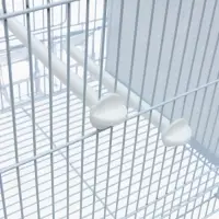 Клетка для птиц пролётная укомплектованная Bd=5/2w, 62&times;27&times;40 см, белая