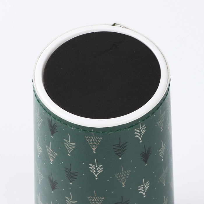 Термостакан в кожзаме  Термостакан в кожзаме "Елочки", 450 мл