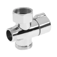 Дивертор ZEIN Z741, для смесителя, корпус цинк, керамика, цвет хром