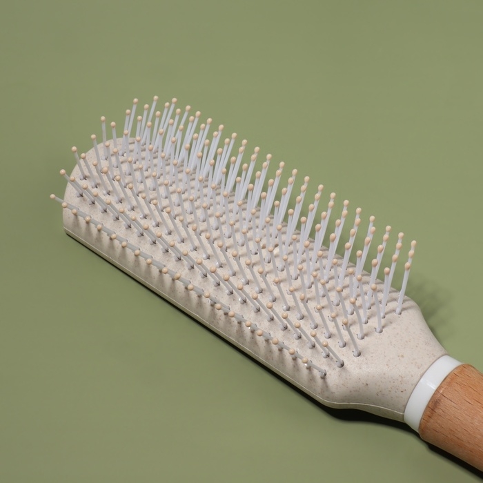 Расчёска массажная, 24 × 5 см, цвет «светлое дерево» Расчёска массажная, 24 × 5 см, цвет «светлое дерево»