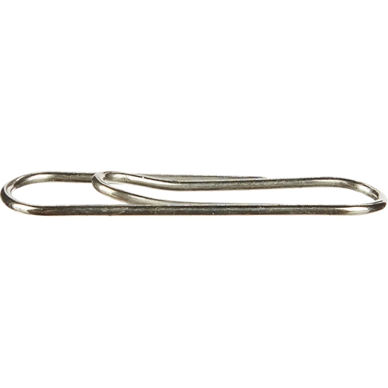 Скрепки KORES с отгибом,никелированные, 25 мм, негофрированные,100шт/уп