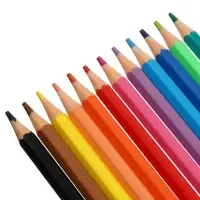 Карандаши 12 цветов, ErichKrause Frenchie, пластиковые, шестигранные