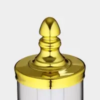 Башня пивная &laquo;Петронас&raquo;, 3 л, колба для льда, подсветка, 2 батарейки AG3, пластик, золотистая