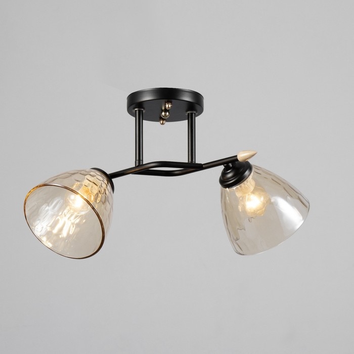 Люстра Люстра "Шарлин" 2хЕ27 40Вт черный 46х25х26 см BayerLux