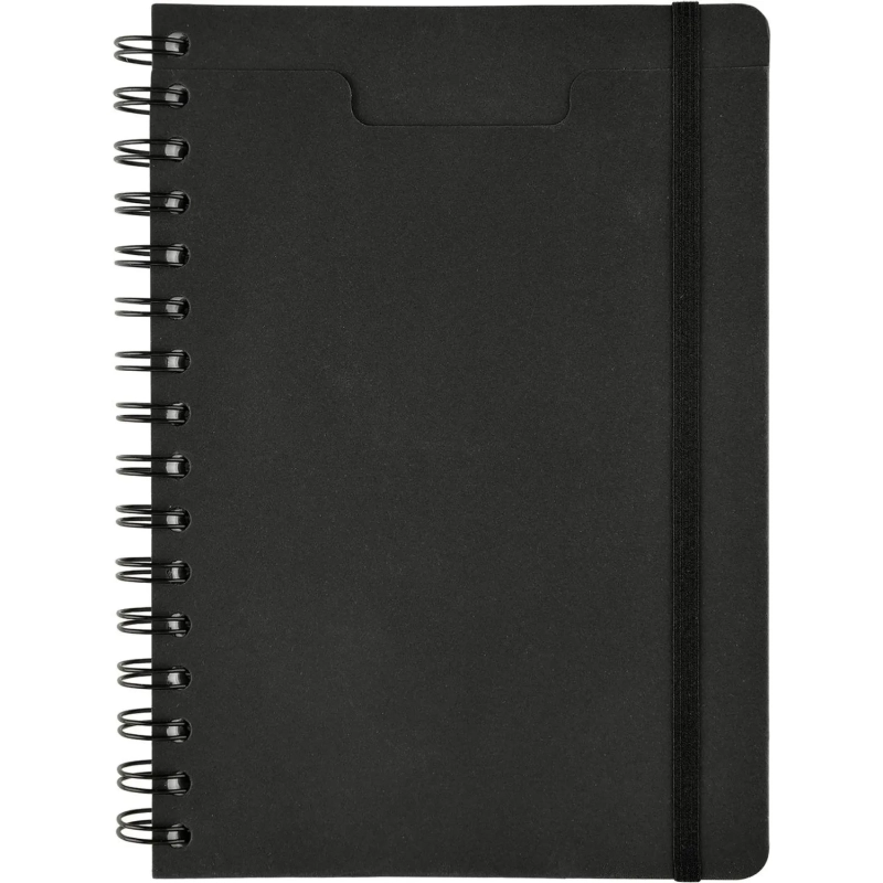 Ежедневник недатированный А5 PRAGMATIC на гребне, черный, 128л 3-748/04
