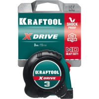 Рулетка KRAFTOOL  X-Drive, 3 м х 19 мм (34122-03-19)
