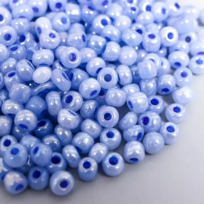 Бисер стекло 6/0  Бисер стекло 6/0 "Цветная серединка. Васильковый" 30 гр