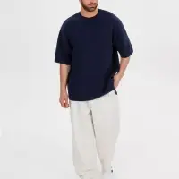 Джемпер с коротким рукавом Siluetti Volumica, темно-синий, размер XL/XXL