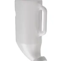 Бутылка для выпойки телят, 2 л, с ручкой, с крышкой, пластик, белая