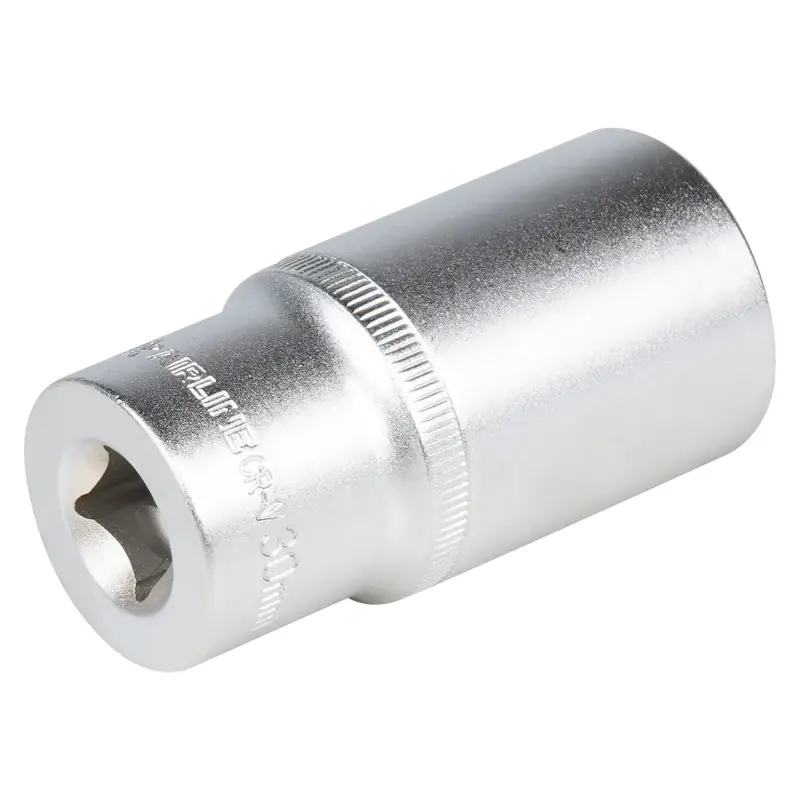 Головка торцевая 1/2"DR шестигранная 30мм, L=78мм пласт.подвес