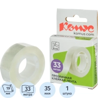 Клейкая лента канцелярская Комус 19x33