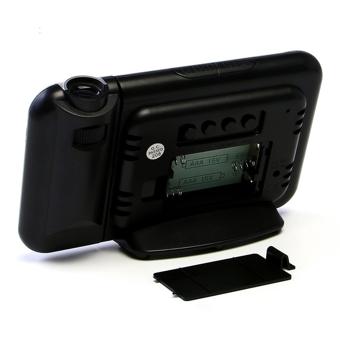 Часы - будильник электронные настольные с проекцией на потолок, календарем, 2ААА, USB Часы - будильник электронные настольные с проекцией на потолок, календарем, 2ААА, USB