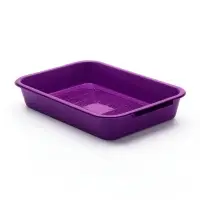 Лоток средний с сеткой 36&times;26&times;6.5 см, фиолетовый