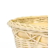 Корзина плетёная для хранения Splet, ротанг, с ручкой, бежевая, набор 3 шт.