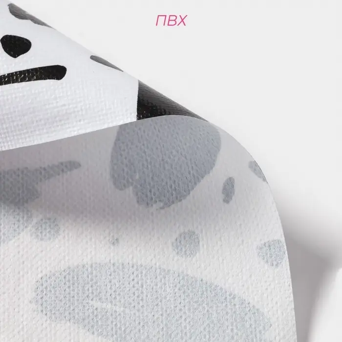 Скатерть на стол Доляна, 137&times;180 см, чёрно-белая