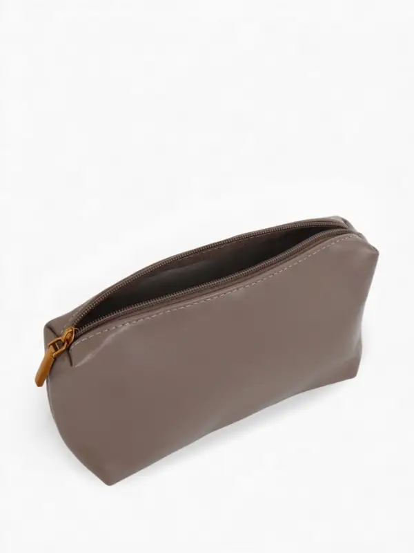 Сумка женская мессенджер TEXTURA на магните, с косметичкой, 28&times;4&times;20 см, серая