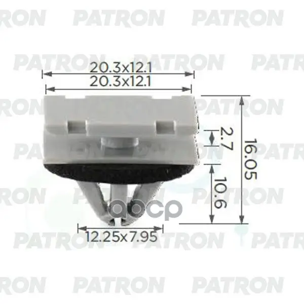 клипса пластмассовая PATRON арт. P37-0508