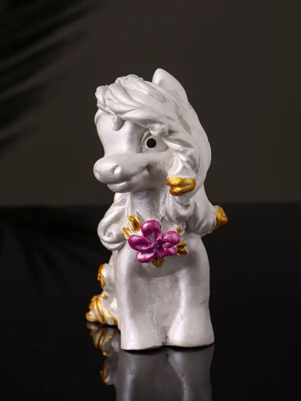 Фигурка гипс &laquo;Пони Красотка&raquo;, 10&times;7&times;5 см, перламутр