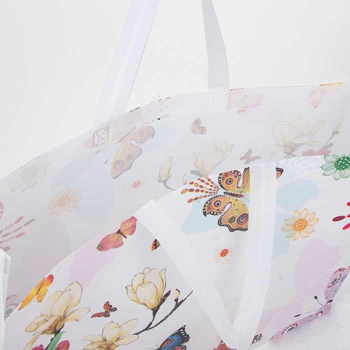 Сумка хозяйственная без застёжки, цвет белый Сумка хозяйственная без застёжки, цвет белый