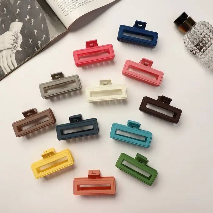 Крабик для волос «Двойной», 6.5 см, МИКС Крабик для волос «Двойной», 6.5 см, МИКС