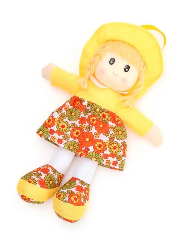 Мягкая игрушка &laquo;Кукла&raquo;, в шляпке и платьишке, цвет МИКС
