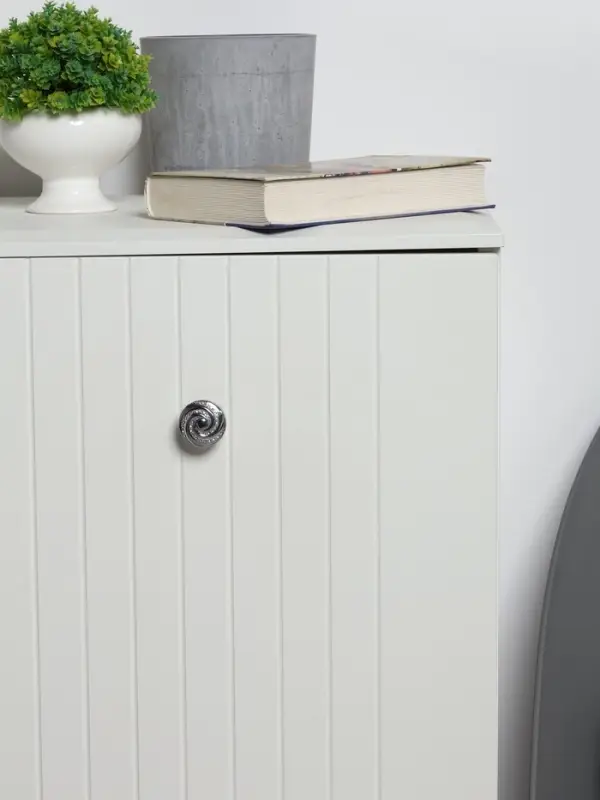 Ручка-кнопка ТУНДРА РК018CP, цвет хром, 8 шт.