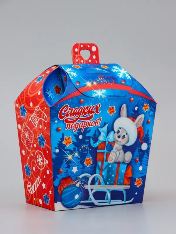 Коробка Новогодняя подарочная Коробка Новогодняя подарочная "Новый год" 17 х 19 х 9,5 см