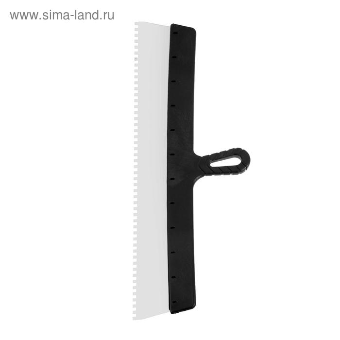 Шпатель зубчатый ЛОМ, 600 мм, зуб 6 мм, нержавеющая сталь Шпатель зубчатый ЛОМ, 600 мм, зуб 6 мм, нержавеющая сталь