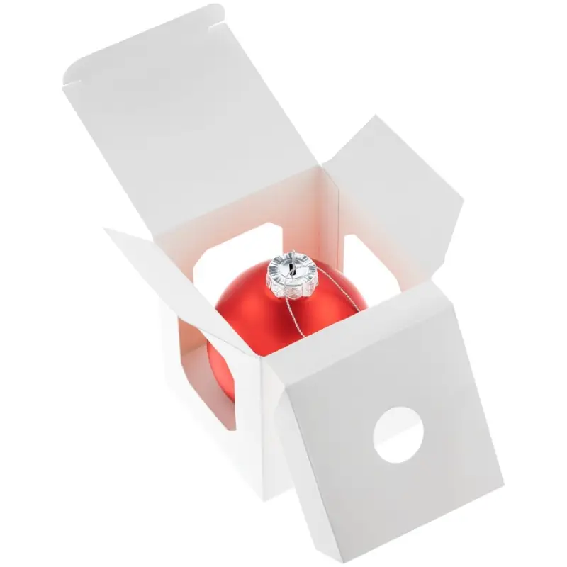 Елочный шар Finery Matt, 8 см, матовый красный Елочный шар Finery Matt, 8 см, матовый красный