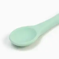 Тарелка детская на присоске и ложка, бирюзовый, Mum&Baby Тарелка детская на присоске и ложка, бирюзовый, Mum&Baby