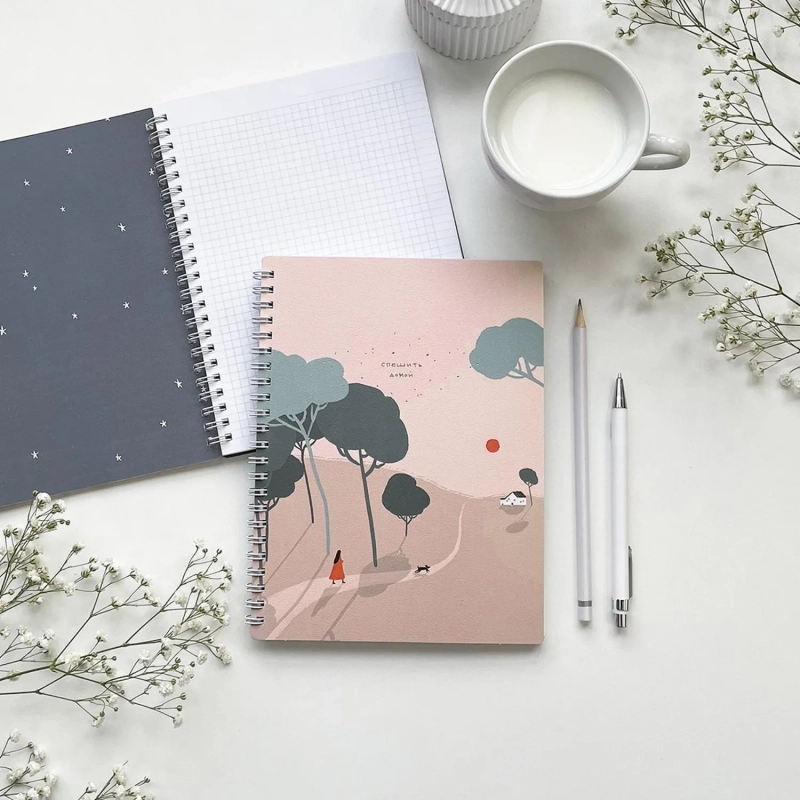 Тетрадь общая А5 80л.клетка,спир,Be Smart,Soul,N3673