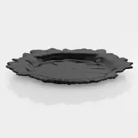 Тарелка подстановочная "Сияние", 33х3 см, черная Тарелка подстановочная "Сияние", 33х3 см, черная