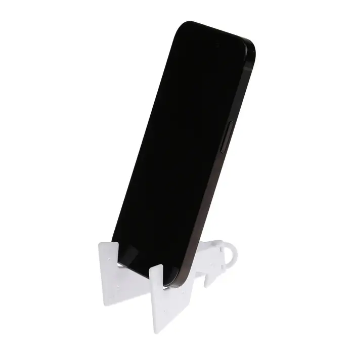 Подставка для телефона Luazon, брелок, складная, белая Подставка для телефона Luazon, брелок, складная, белая