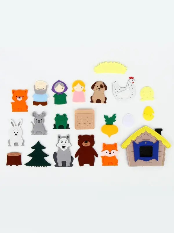 Настольный театр &laquo;Набор 5 в 1: Колобок, Репка, Курочка Ряба, Теремок, Маша и медведь&raquo;