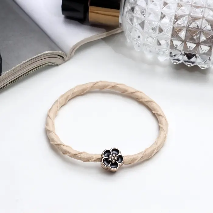 Резинка для волос «Бетти», 5 см, бежевый