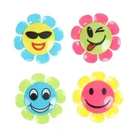 Набор точилок &laquo;Ромашка-смайл&raquo;, 4 штуки, с контейнером, МИКС