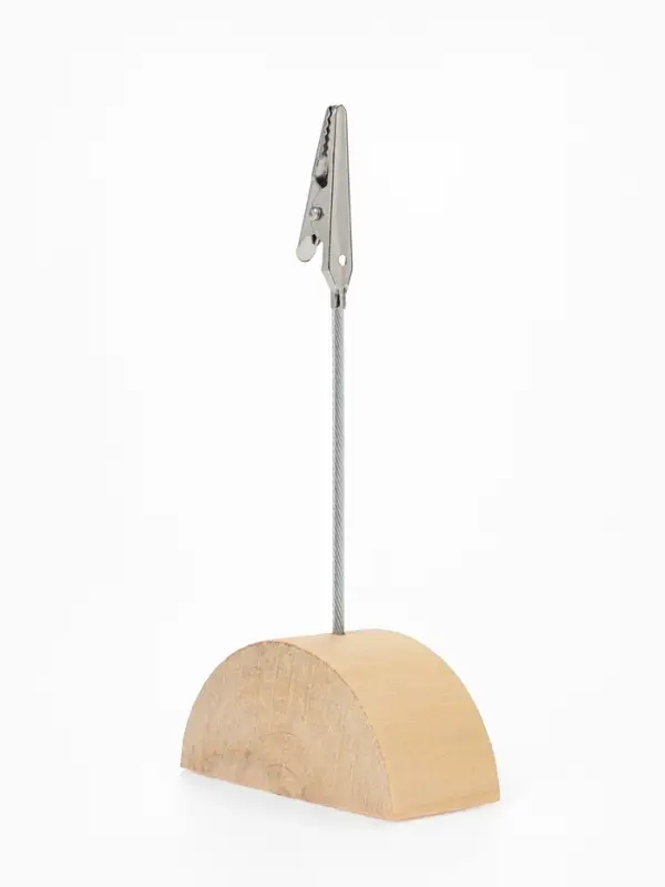 Подставка под ценник, фото &laquo;Прищепка&raquo;, с зажимом, 2.5&times;2.5&times;11 см, цвет серебро