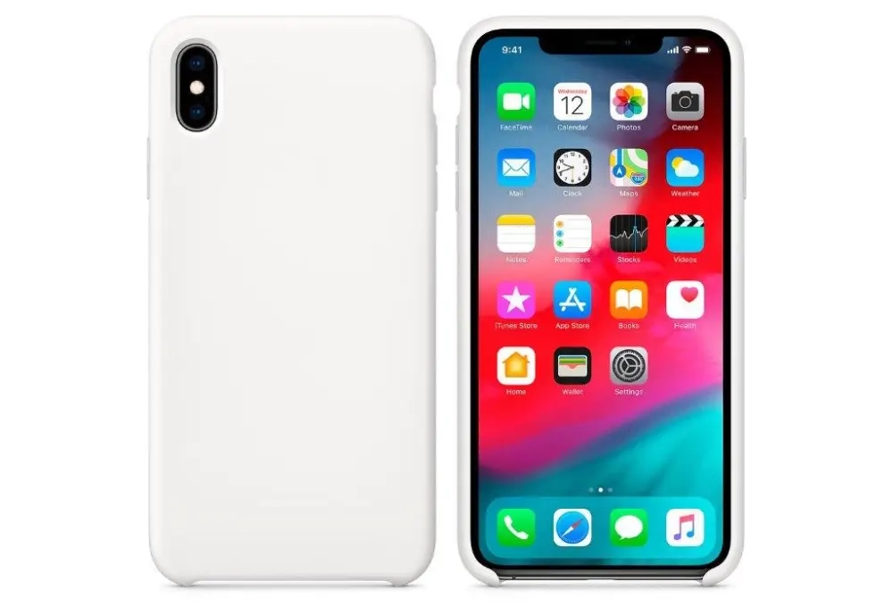 Чехол iPh XS Max Silicon case 100% ORG White Чехол iPh XS Max Silicon case 100% ORG White