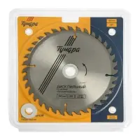 Диск пильный по дереву ТУНДРА, стандартный рез, 190&times;32 мм (кольца на 22,20,16), 36 зубьев