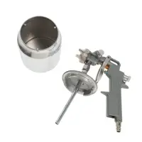 Краскораспылитель пневматический ТУНДРА, до 4 бар, сопло 1.5 мм, нижний бачок 0.75 л