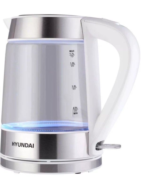 Чайник HYK-G3606 1,7л 2200Вт белый (стекло)