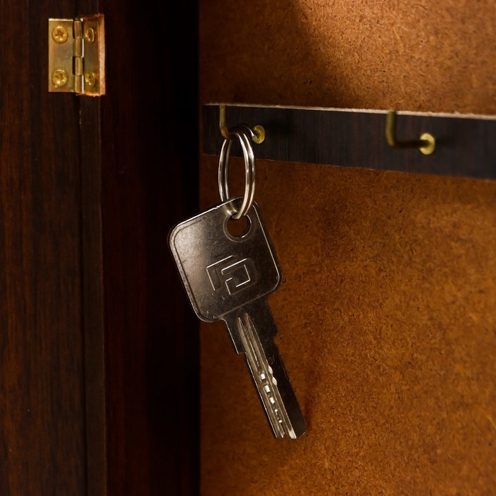 Ключница Ключница "Яркий цветок" венге 19х24 см МИКС